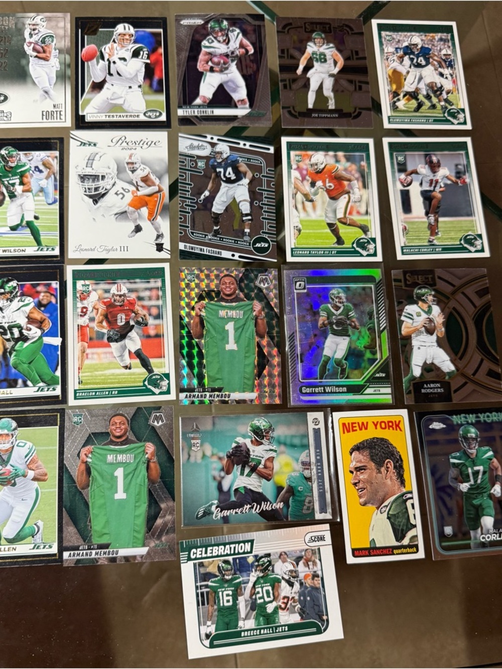 21 card lot New York Jets Garrett Wilson Rc